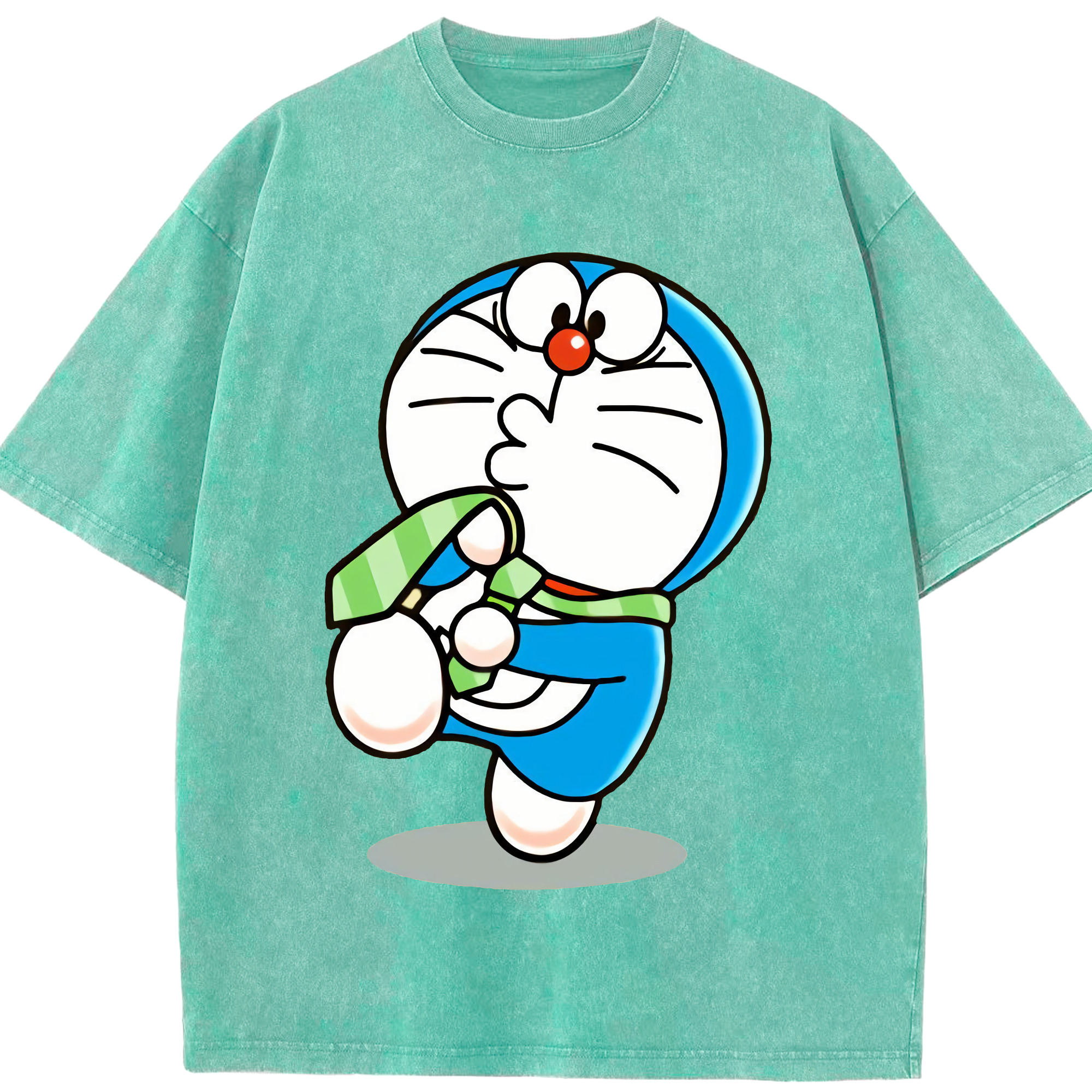（画像用） ドラえもん Doraemon 綿100% ヴィンテージ風 半袖Tシャツ（フロントプリント）